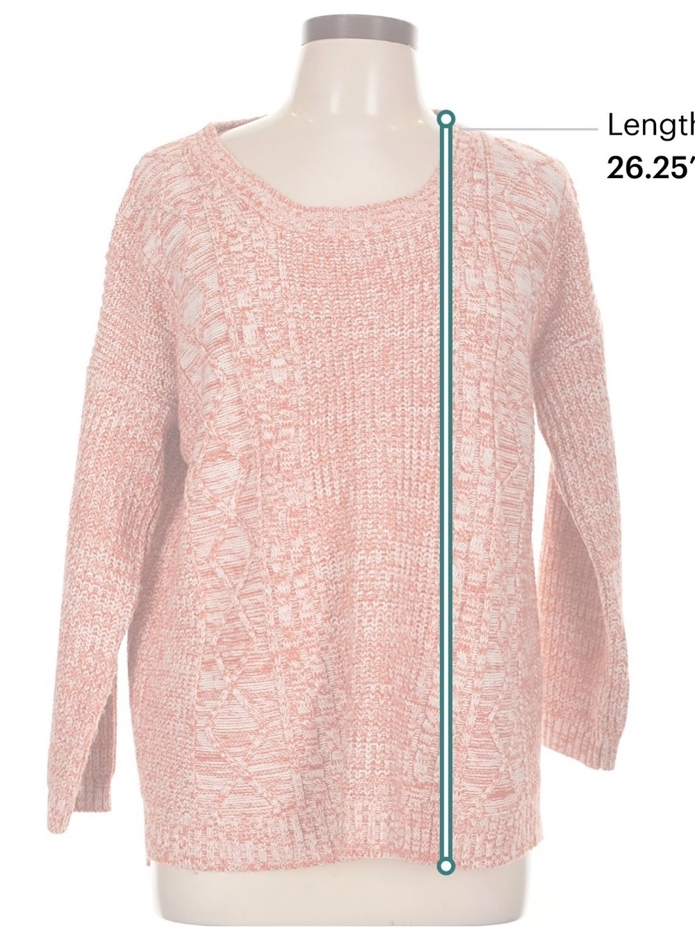 POL Oversized Creamsicle Knit Sweater - Picture 5 of 8